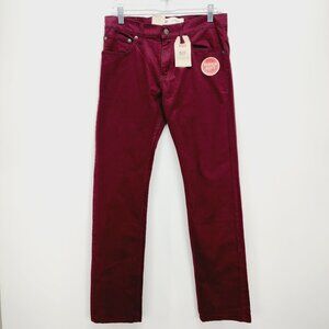 Levis womens jeans Slim Fit Mid Rise Burgundy W29 L29 Super Soft Stretch